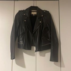 Maje Black Moto Leather Jacket!